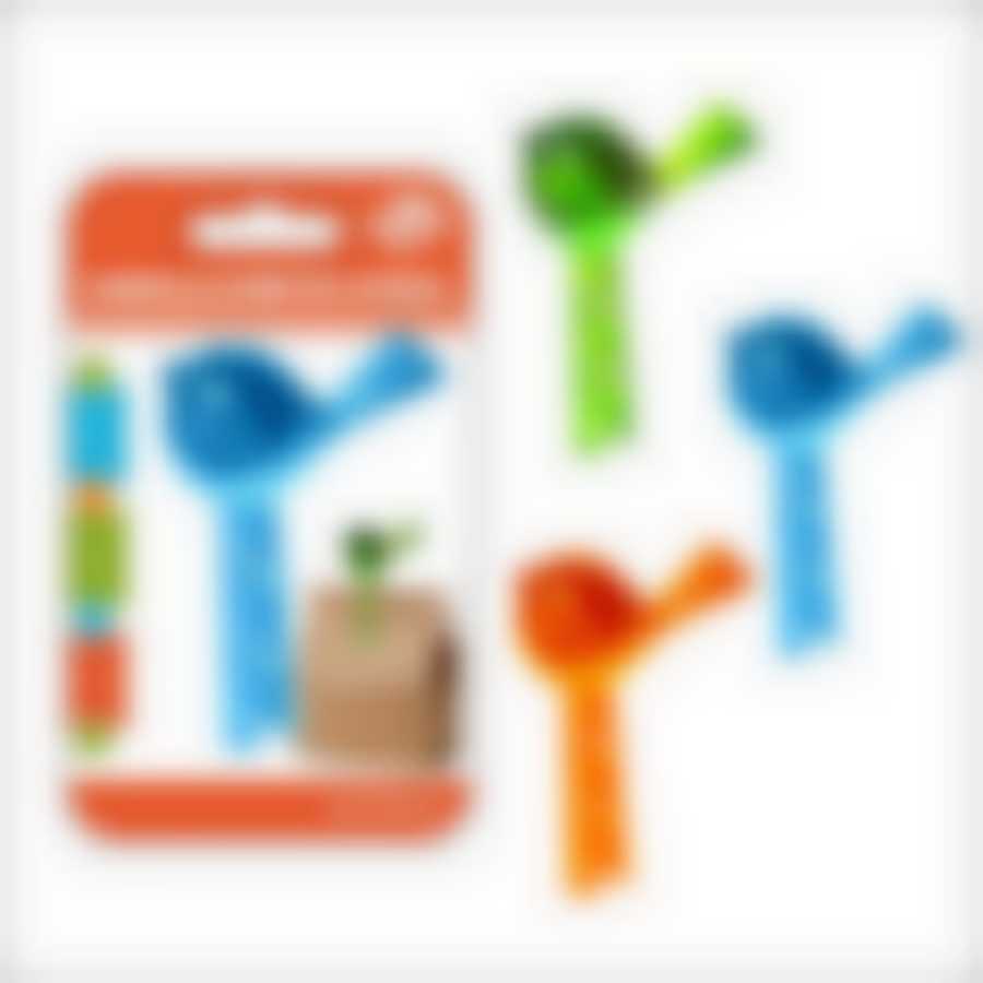 Зажим д/пакетов "Птичка" 3цв. New