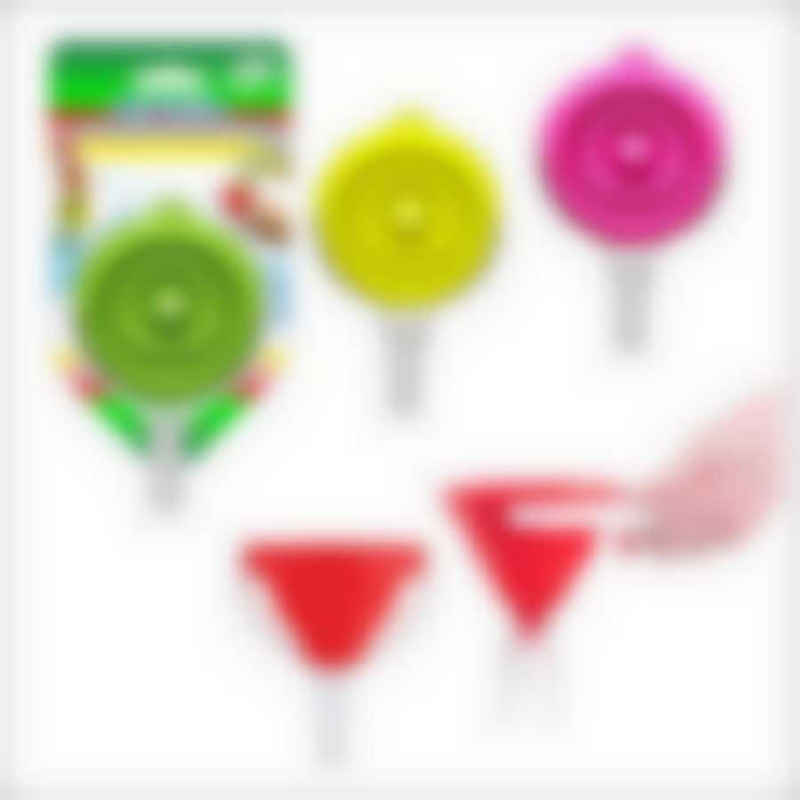 Воронка складная с ручкой-держателем 4цв. NEW