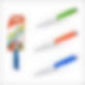 Нож кухонный для овощей Мультидом, длина 18 см (цвет в ассортименте)