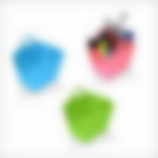 Мини-корзина д/мелочей 11*8,5*10,8 см 3 цв