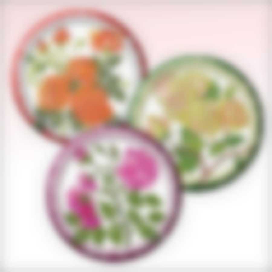 Поднос для сервировки (розы) d 22см 3 диз