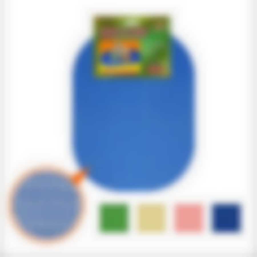 Коврик универ под посуду (овал) 30*40см 4 цв