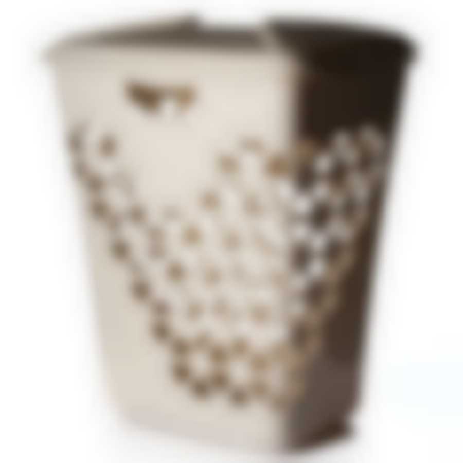 КОРЗИНА для белья ВЕНЕЦИЯ 60 л (беж.мрамор)