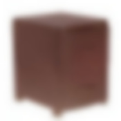 Комод-тумба узкий Ротанг 2 секции (коричневый ротанг)