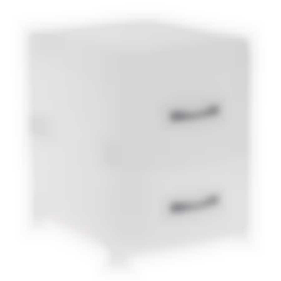 Комод-тумба узкий Ротанг 2 секции (белый ротанг)