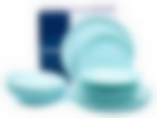 Столовый набор 18 предметов ДИВАЛИ ЛАЙТ ТЮРКУАЗ