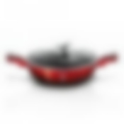 Сотейник с крышкой 28 см Black-burgundy Metallic Line