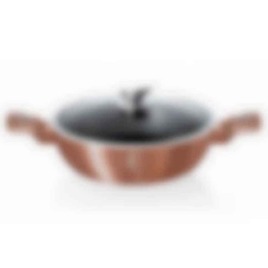 Сотейник с крышкой Rosegold Line 28 см