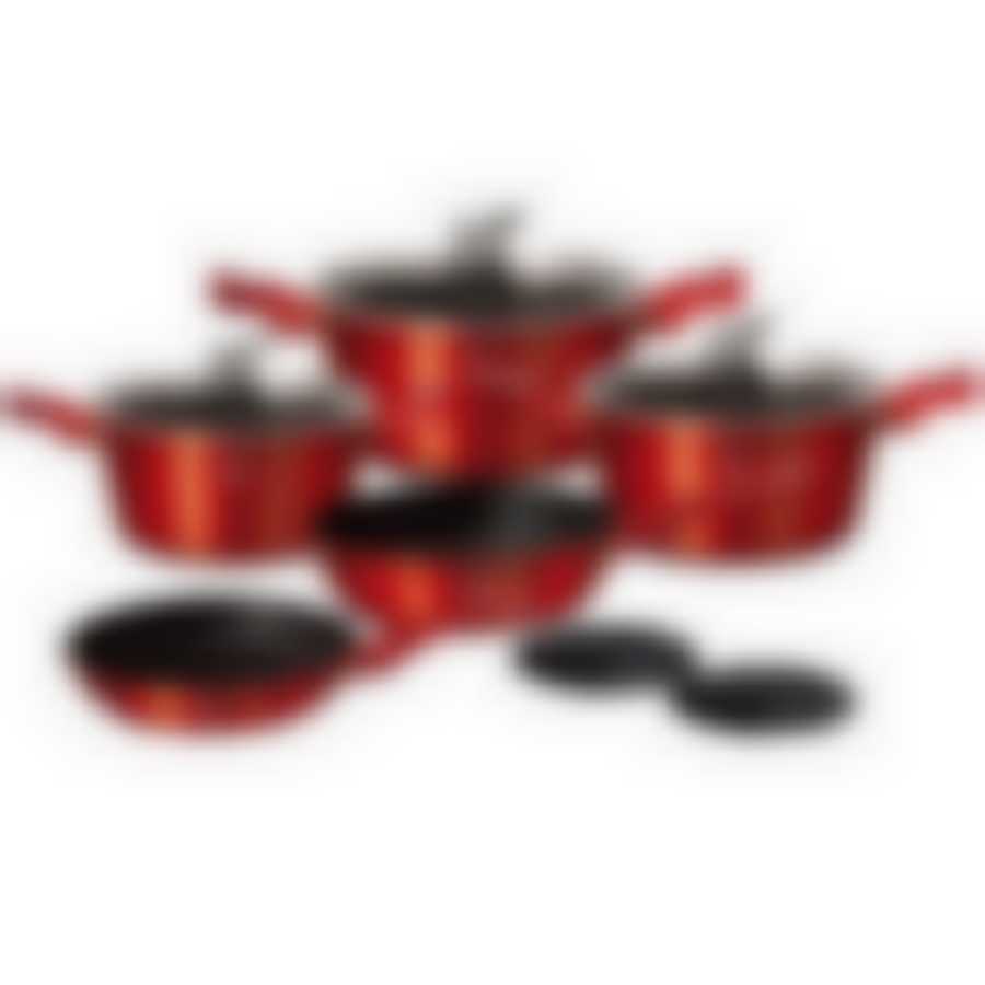 Набор посуды Burgundy Metallic Line 10 пр.