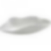 Салатник с волн.краями; L=18,B=8см; белый