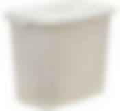 Контейнер для стирального порошка Вязание 6 л (белый ротанг)