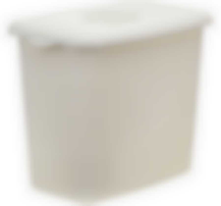 Контейнер для стирального порошка Вязание 6 л (белый ротанг)