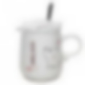 Кружка с крышкой и ложкой