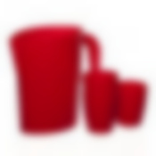 Набор Кувшин 1,75 л красный + 3 стакана 250 мл