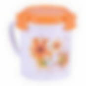 Кружка "Декор" 0,6л (с крышкой) (цвет в ассортименте)