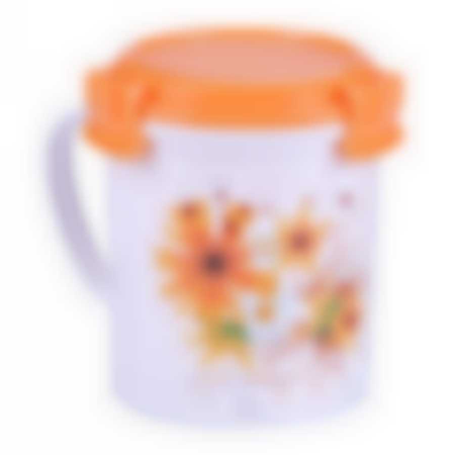 Кружка "Декор" 0,6л (с крышкой) (цвет в ассортименте)