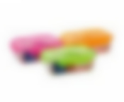 Контейнер стеклянный PUREBOX ACTIVE NEON MIX прямоугольный 1220мл