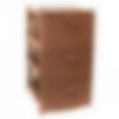 Комод узкий Ротанг 3 секции (бежевый ротанг)