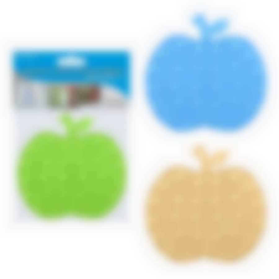 Держатель-липучка в ванную "Яблоко" 8x8,5см