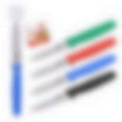 Нож кухонный для овощей "Колор". Общ. длина 18см, длина лезвия 8см