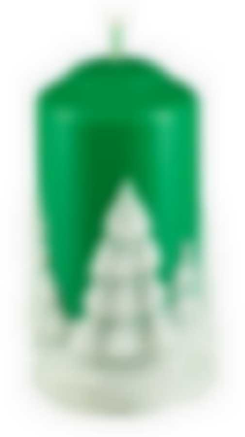 Свеча Столб с Елочным барельефом(цвета микс)