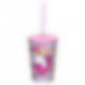 Стакан 340 мл с рисунком и крышкой