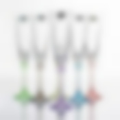 Набор бокалов для шампанского 6 шт Crystalite Bohemia "Арлекино", 190 мл