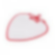 Доска разделочная "Клубника" (315х270х6)(бело-кр)