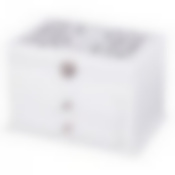 Шкатулка для украшений белая резная 24*16*15,5 см