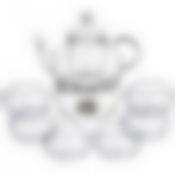 Чайный набор на 6 персон 7пр.: чайник 800мл + 6 чашек 60мл