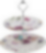 Этажерка 2-х ярусная Лавандовая весна диаметр=23/19 см. высота=23 см.