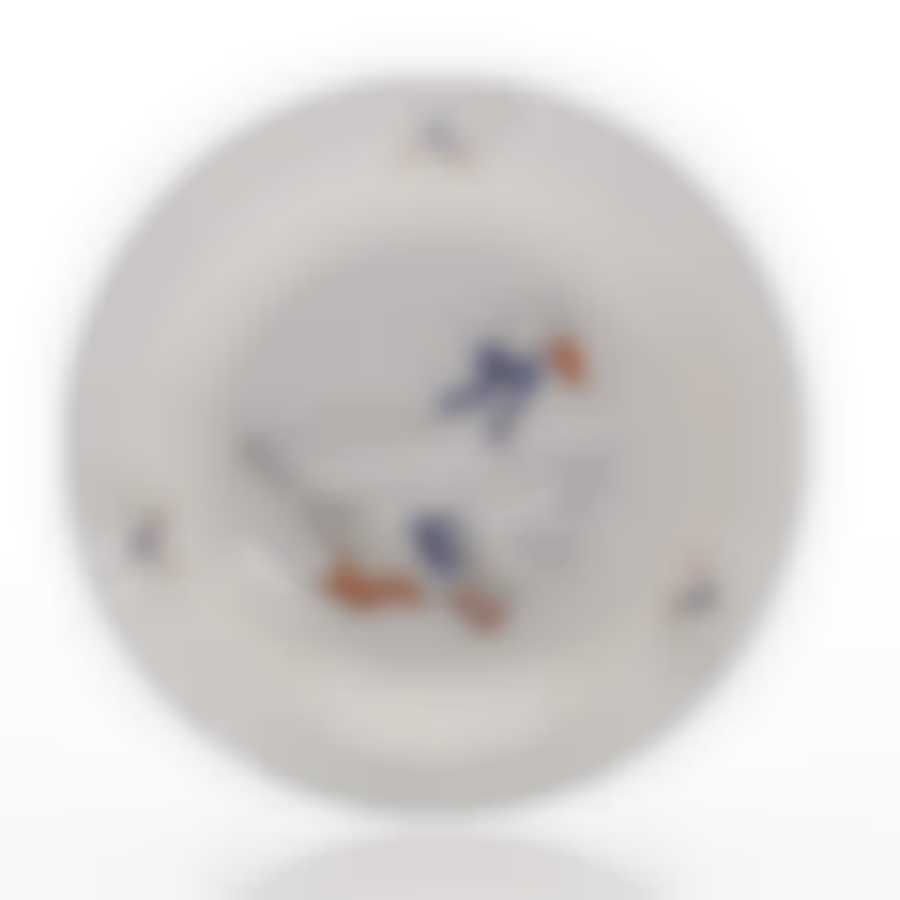 Тарелка столовая глубокая Czech Gold Hands Geese, D=22,5 см