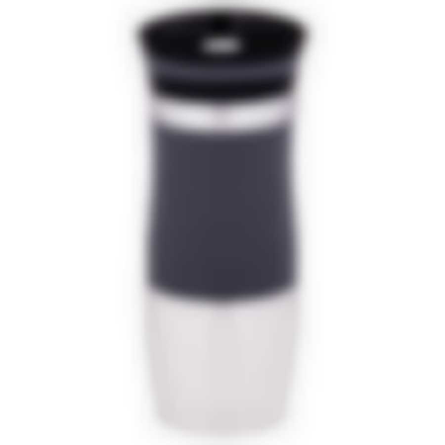 Термокружка agness 380 мл с кнопкой-стоппером