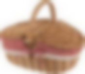 Корзина для пикника с ручкой 32,5*23,5*17/23 см