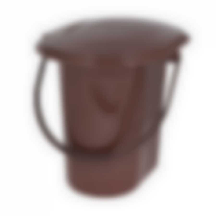 Ведро-туалет 18л (коричневый) (уп.10)