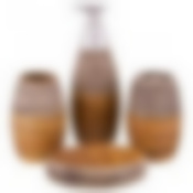 Набор для ванной комнаты 4 пр.:дозатор для мыла, мыльница, стакан для зубных щеток , стакан