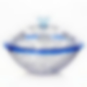 Сахарница с крышкой "Хрусталь", объем 0,5 л, диаметр 160 мм (прозрачная)