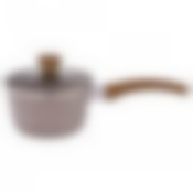 Ковшик agness с антипригарным покрытием и стекл. крышкой 600 мл