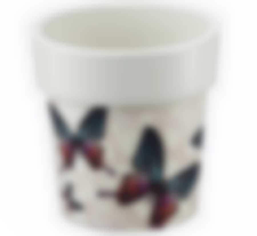 Кашпо ТУБУС ДЕКО 150мм 1,1л бабочки