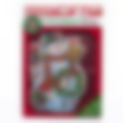 Панно 3D (музыкальное, с LED подсветкой) "Снеговик" 20*25см.