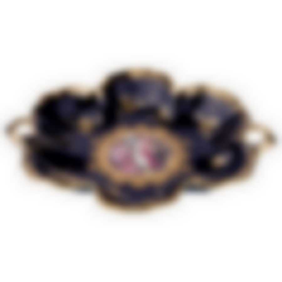 БЛЮДО КОБАЛЬТ "СВЕТСКОЕ ОБЩЕСТВО" 30*25 СМ (КОР=8ШТ.)