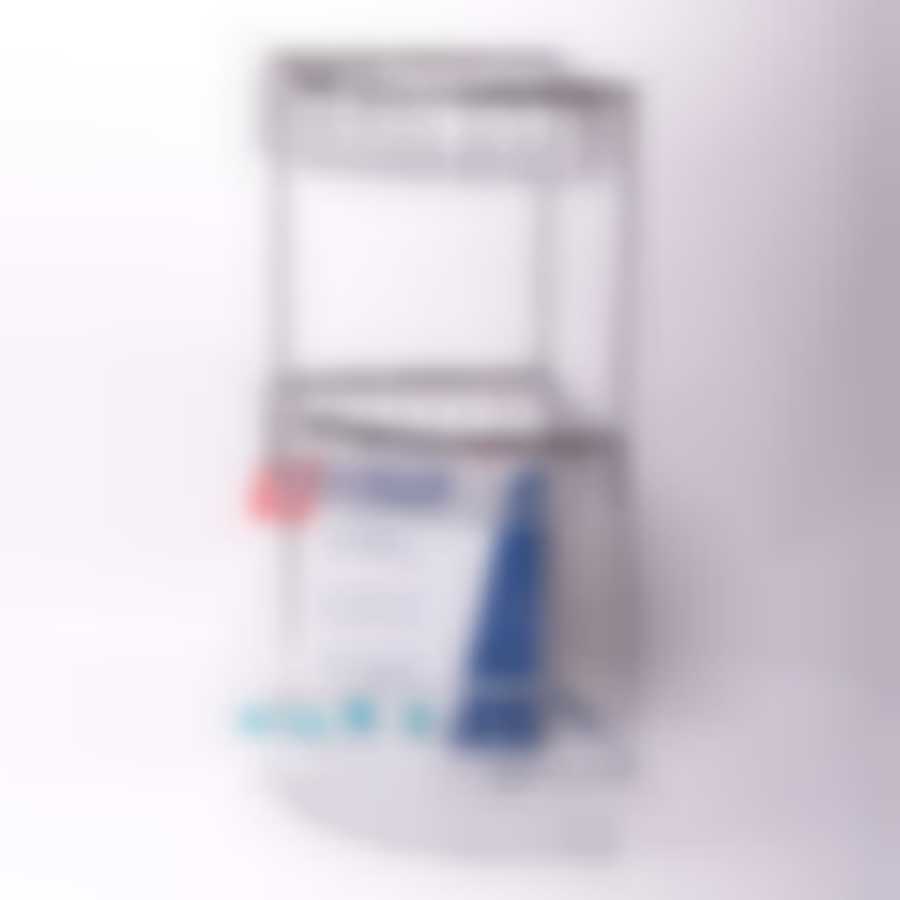 Полка 3-ярусная угловая 24*24*61см хромированная