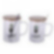 Кружка 450мл BEST FOR YOU с ложкой инд. упак (1/60)