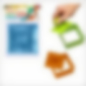 Кулинарная форма "Квадрат" с крышкой-прессом, 9,5 x 9,5 x 4,5 см (цвета в ассортименте)