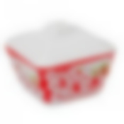 Салатник "Дольче Вита" 0,5 л с крыш. (крас-бел)