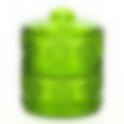 Конфетница Каприз 2-х ярусная (зеленый)