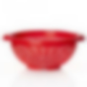 Дуршлаг круглый, диаметр 250 мм, высота 110 мм (цвет красный)