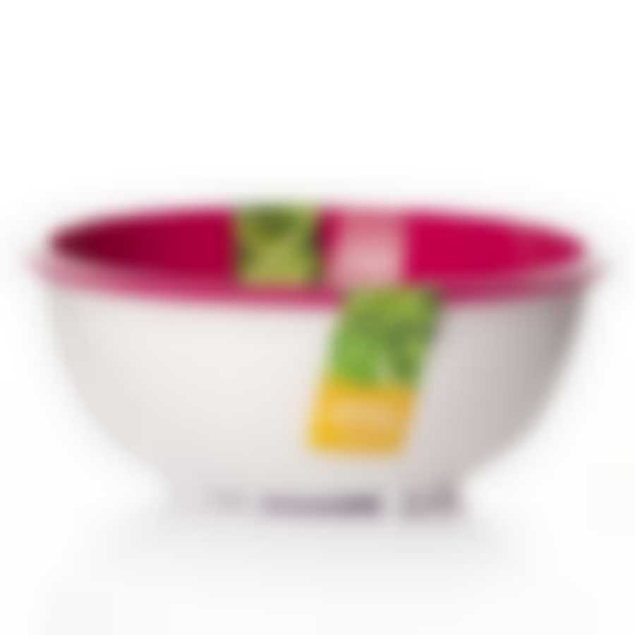 ДУРШЛАГ с миской 2л (малиновый)