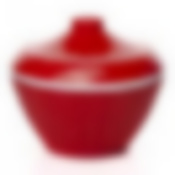 Сахарница с крышкой Меланж 0,5 л (красный)