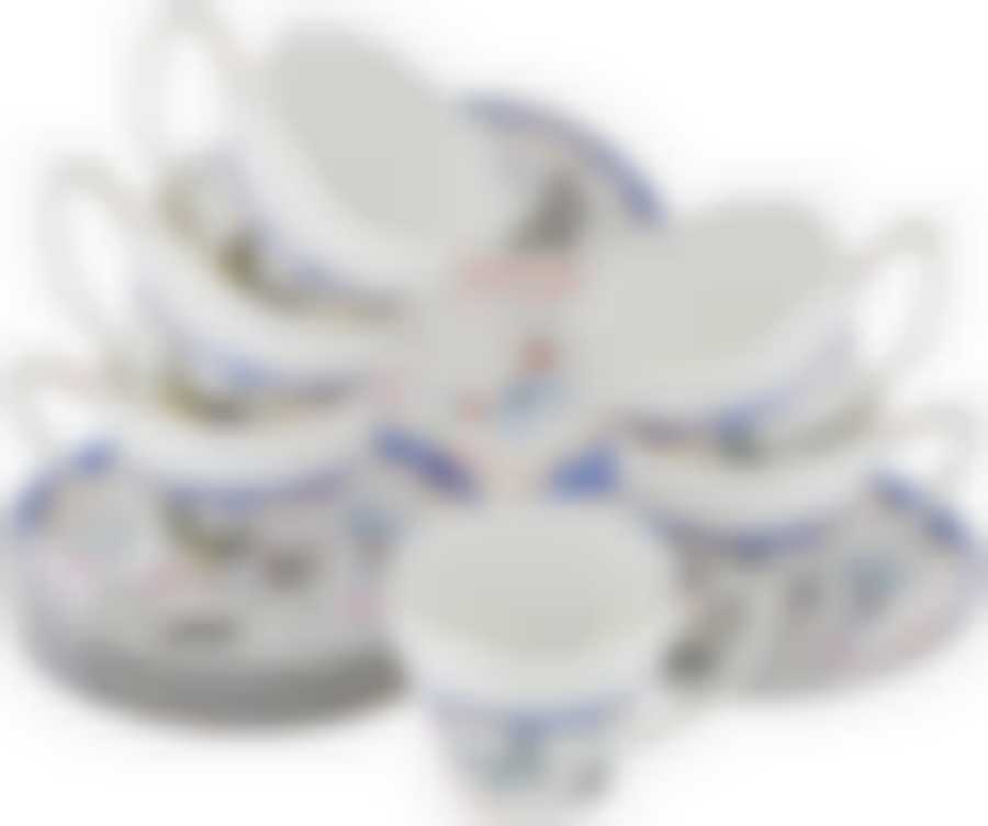 Набор кофейный на 6 персон Loraine "Бабочки", 90 мл